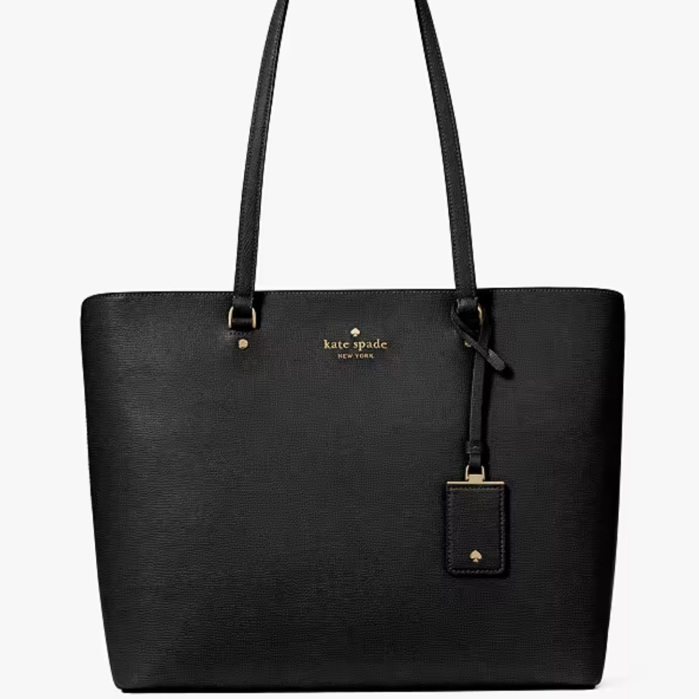 Kate Spade Black Laptop Bag with Gold Accents